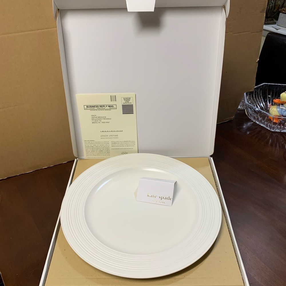 Kate Spade Lenox Fair Harbor White Truffle Platter
